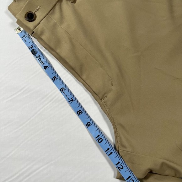 Haggar H26 Mens 36x30‎ Beige Pants Slash Pockets Business Flat Front Polyester - Picture 10 of 13